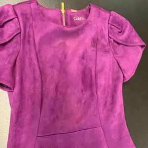 Suede Calvin Klein Dress